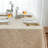Marina Decoration Jacquard Waterproof Thick Elegant Soft Damask Branch Scroll Decorative Home Kitchen Table Cloth Liquid Repellent and Stain Resistant Tablecloth, Cream Color Oblong 60 x 102 Inch-1385967339-1385967331
