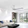 46" Modern Ceiling Fan With Lights And Remote