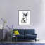 Grey French Bulldog - Single Picture Frame Print
