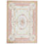 Hand-Knotted High-Quality Beige and Pink Area Rug