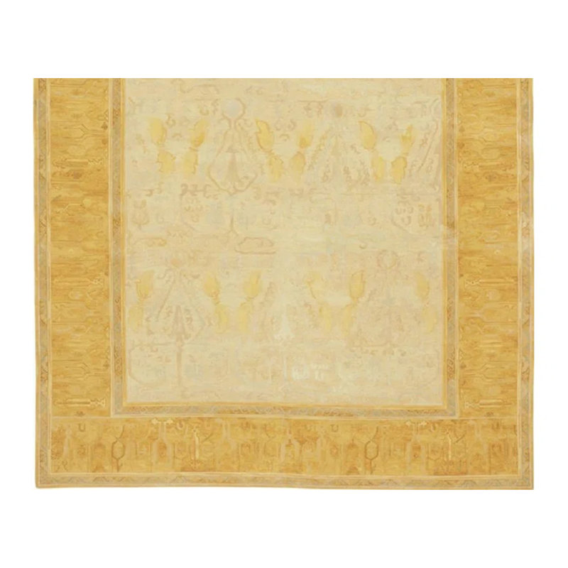 ASRS60760BEGL Hand Knotted Wool Area Rug, Rectangle 14' x 20'