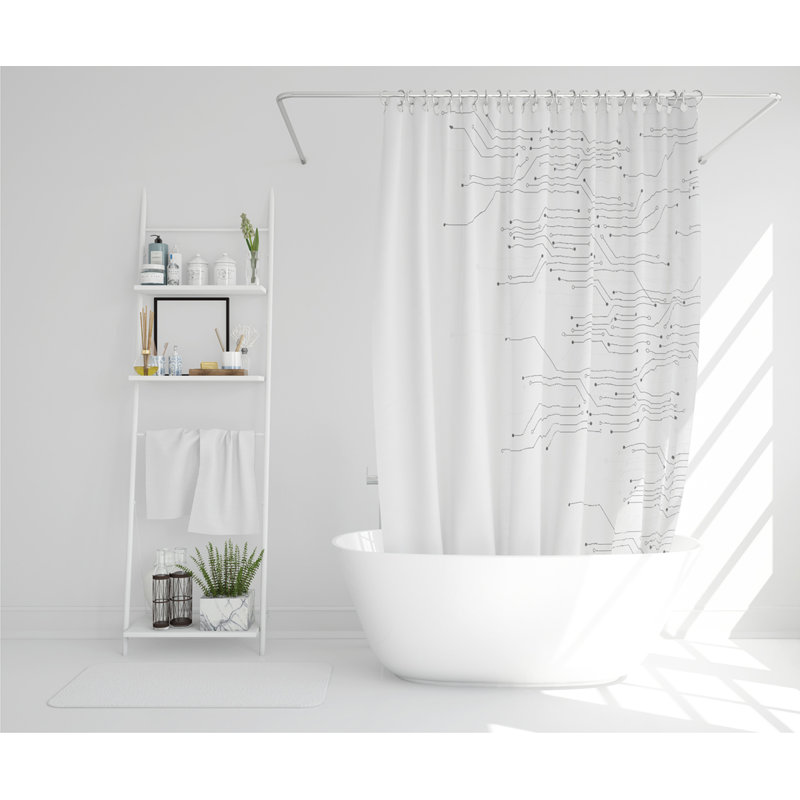 Dilshan Polyester Shower Curtain Set