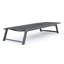 2 chaises longues avec structure en aluminium, siège en filet d'extérieur réglable, noir et gris, pour une utilisation confortable au bord de la piscine