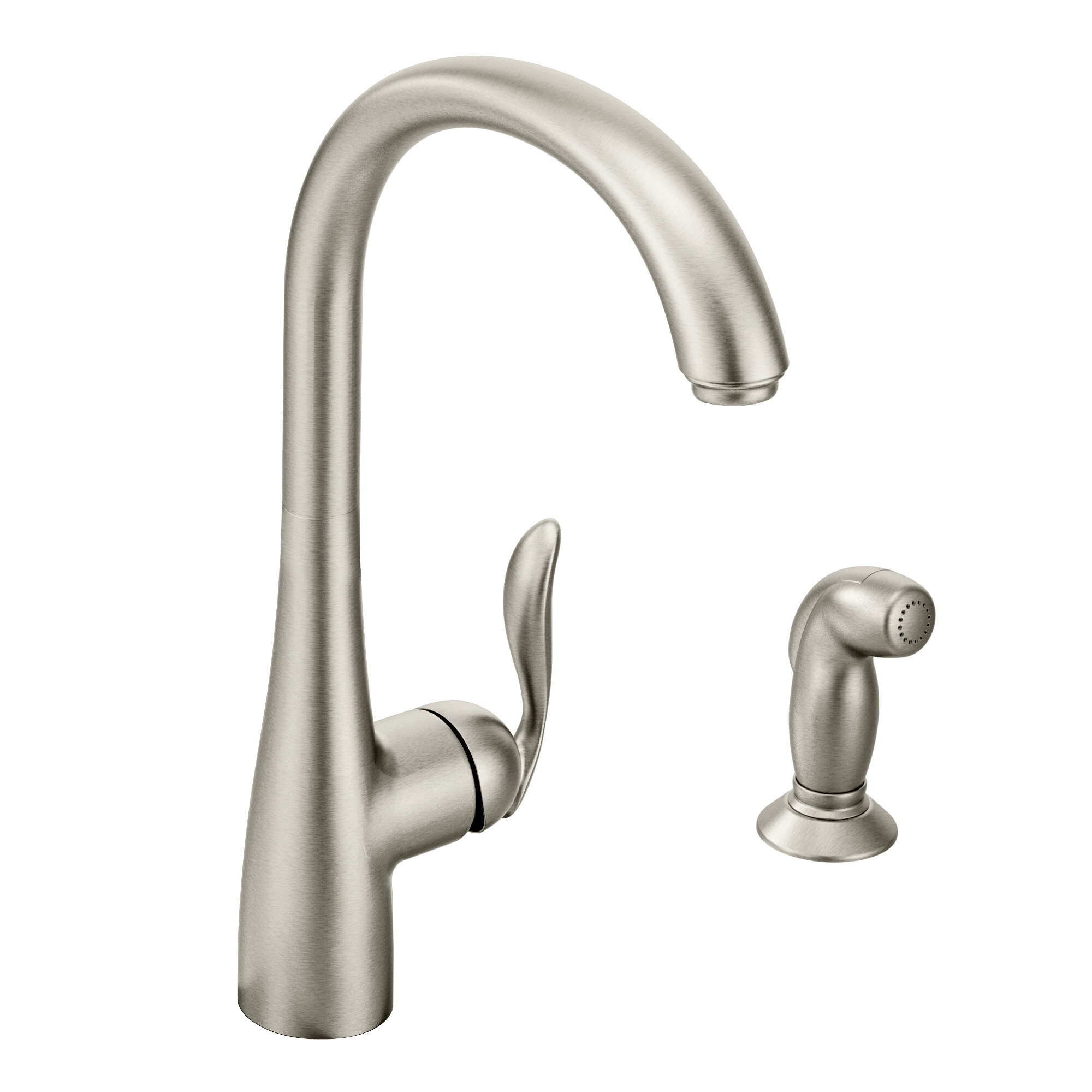 7790SRS Moen Arbor Single Handle Kitchen Faucet with Side Spray ...