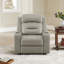 Fauteuil inclinable électrique double en cuir véritable avec repose-tête électrique Olathe-1431078771