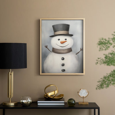 «Christmas Holiday Art», série 2 - CCV III, reproduction encadrée - bois massif