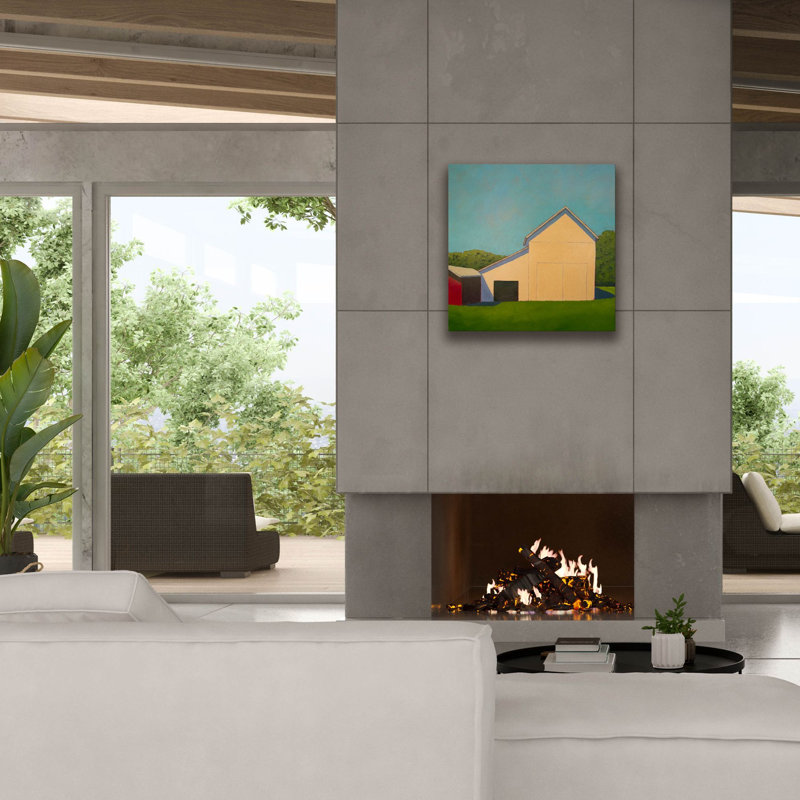  «Homestead Barn 8» par Carol Young, art mural sur toile, 26 po x 26 po