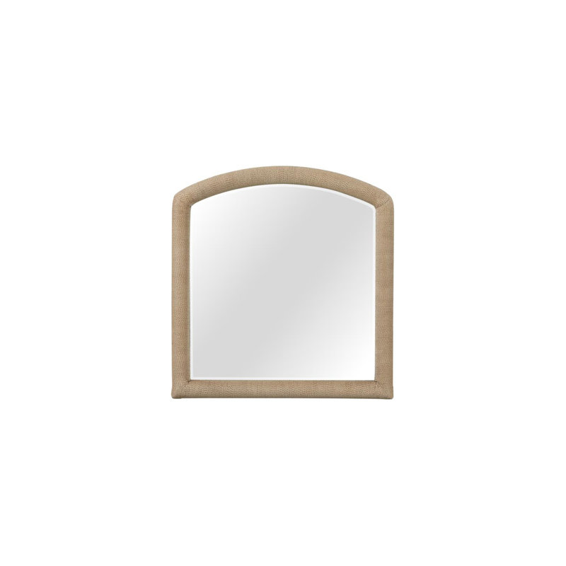 Miroir arqué en corde - Caramel