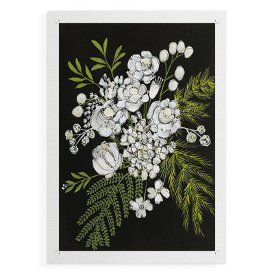 Alabaster Bouquet I -Canvas Print Only - NOT FRAMED