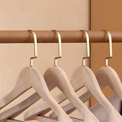 Solid Wood Suit Hangers - Wide Shoulder Design For Home Use