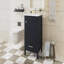 Meuble-lavabo moderne de 20 pouces avec lavabo en céramique, tiroir et porte à fermeture en douceur, organisateur de porte double couche, tiroir de séparation, patins réglables - conception de rangement peu encombrante-1468969972