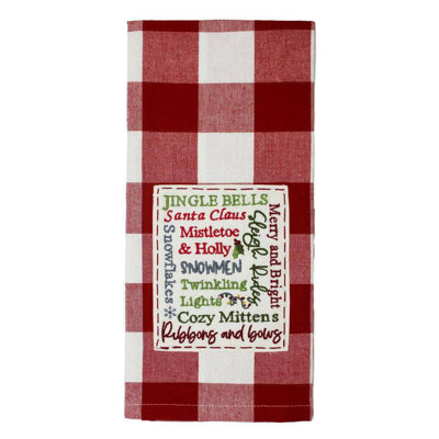 C Christmas Season Words Towel