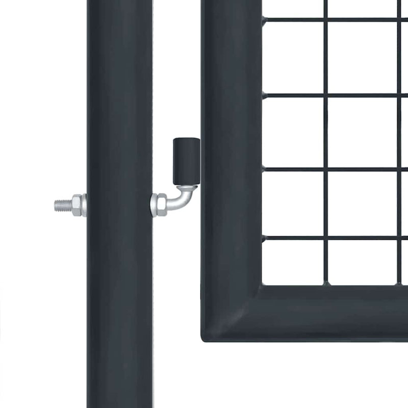 Portail grillagé en acier galvanisé 157,5 po Vidaxl