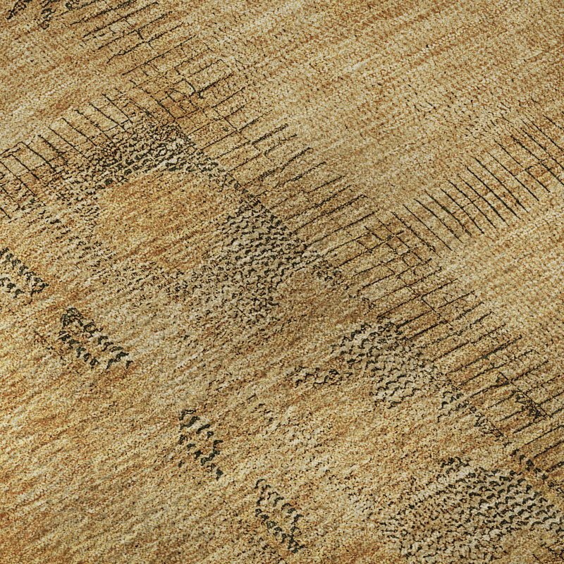 Tapis en cuivre Prisco lavable à la machine de qualité supérieure, Rond 8 pi