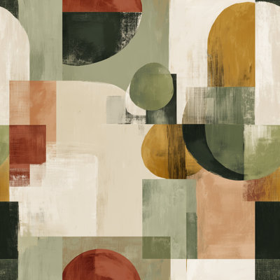 Papier peint à fixation murale Mid-Century