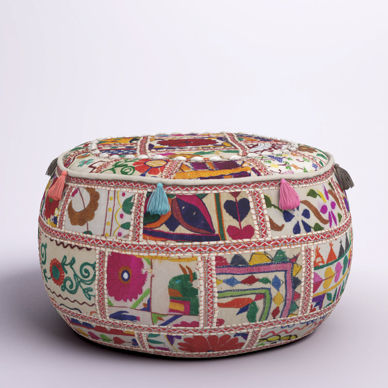 Lorna Floral Pouf