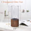 Vase rond en verre pour fleurs