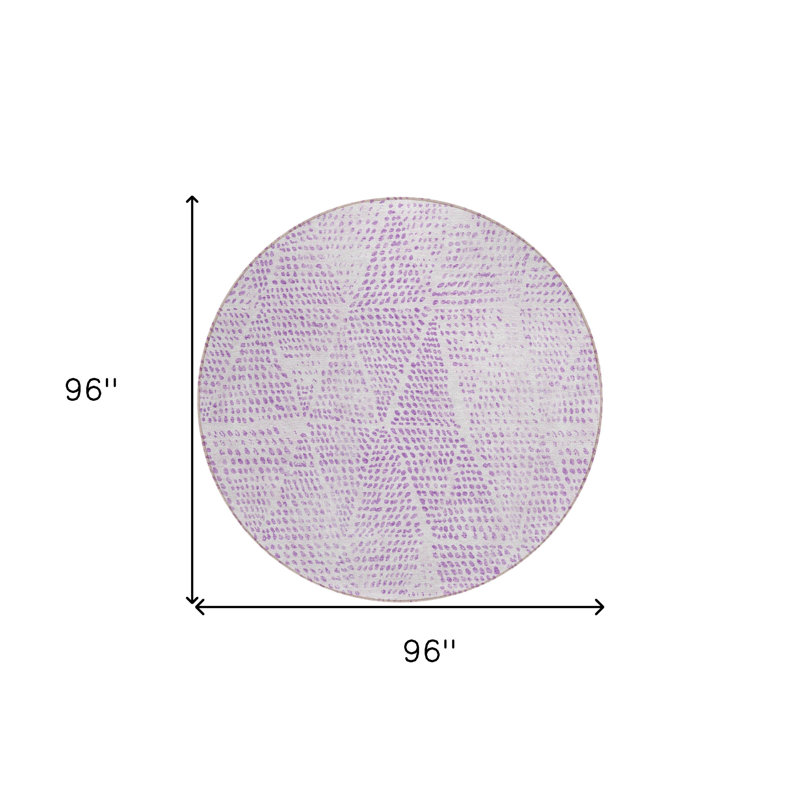 Tapis rond ivoire 8 po