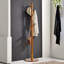Aylla Hook Adjustable Height Wooden Coat Stand Hat Rack Entryway Hallway Furniture