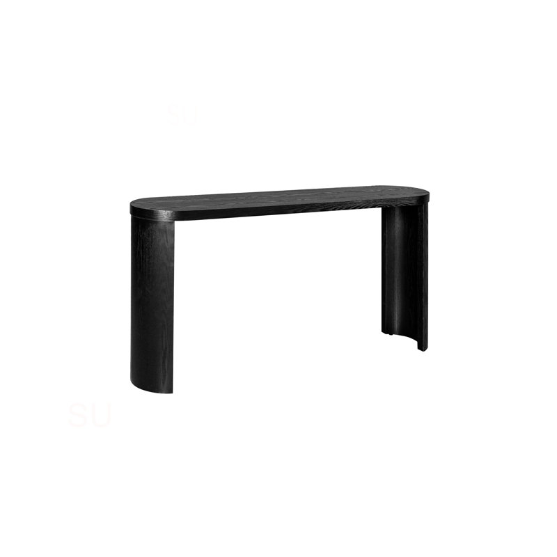 60'' Thick Top Entryway Table, Curved Legs, Support The Installation Of Inward-Facing Or Outward-Facing For Sofas, Entryway