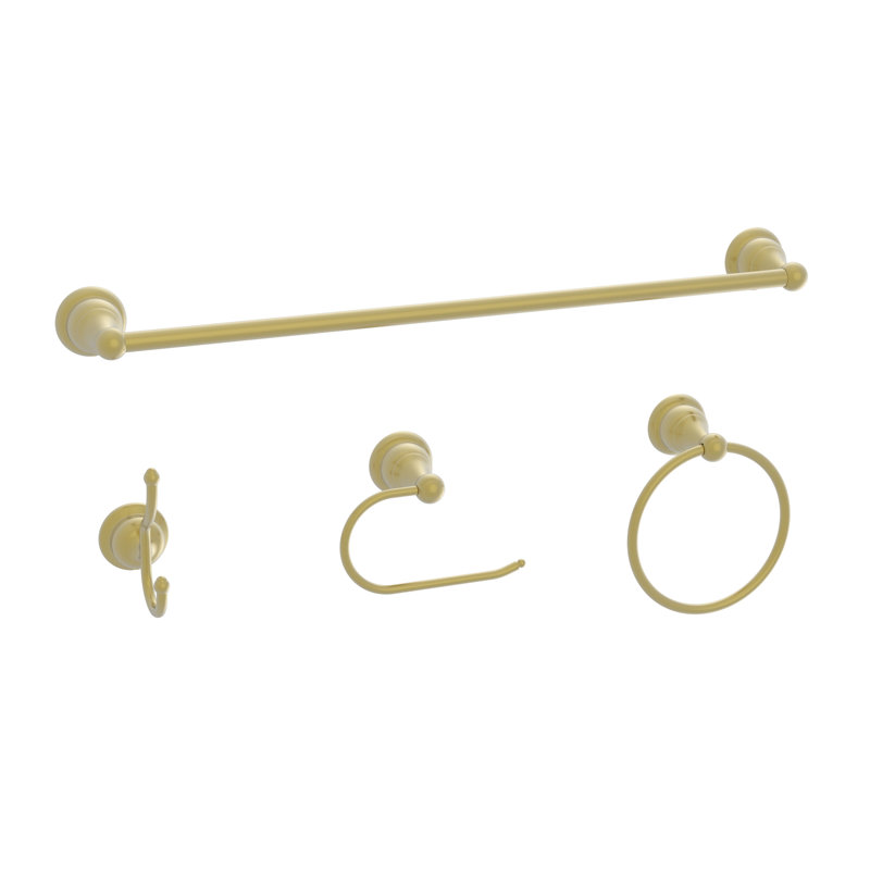 Ensemble de quincaillerie de salle de bain 4 pièces, Or