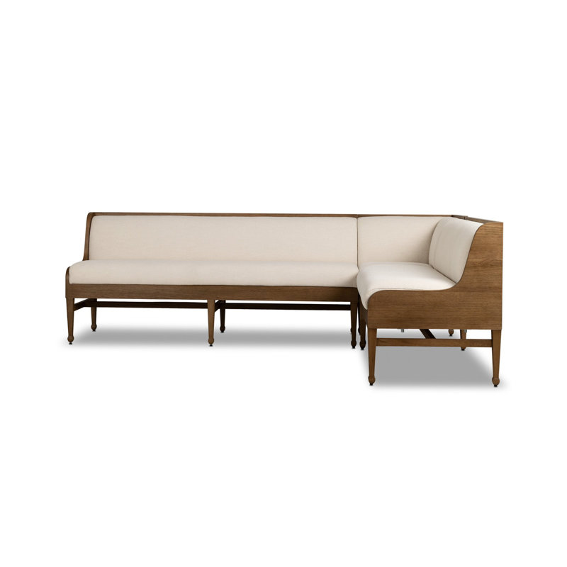 Priscilla Dining Banquette L Shape 98"-Right-Crypton Wayfarer Snow