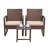 Auburntown Premium All-Weather Wicker 2 - Person Patio Conversation Set with Cushions-1831098189