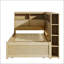 Lit de jour simple avec tablettes de rangement