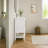 20" Shaker White Mini Freestanding Bathroom Vanity with Integrated Ceramic Sink & Soft‑Close Door