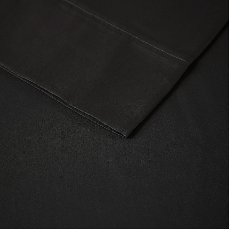Ensemble de draps 4 pièces 4 pièces, Ensemble de draps pour grand lit avec 2 taies d'or