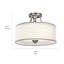 Plafonnier cylindrique semi-encastré à 3 lumières de 15 po-1425937382