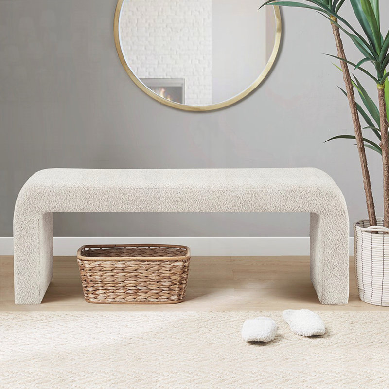 Banc Boucle Waterfall, Crème, crème