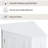 White Bathroom Cabinet Triangle Corner Storage Cabinet With Adjustable Shelf Modern Style MDF Board-701041756