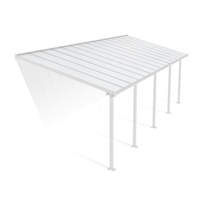 Auvent de patio en polycarbonate