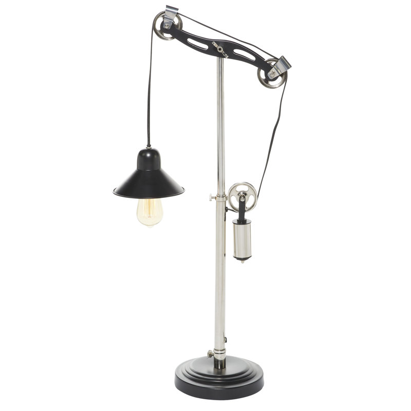 Lampe de bureau noire 34,1 po Simoes
