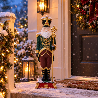Guardian of the North Pole Polyresin Christmas Statue - 37" H