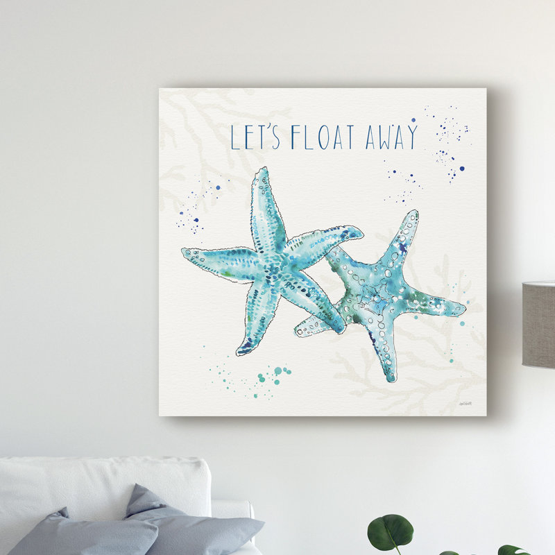 « deep sea vi », reproduction de peinture à l’aquarelle sur toile tendue, H 35 po x l 35 po x P 2 po