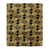 Argyle Wool Geometric Area Rug