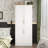 Elegant White Wardrobe With Golden Handles, Large Capacity With Multi-Function Storage Solutionsproduct Title:Modern Entryway Cabinet With Spacious Drawers - Sleek Design