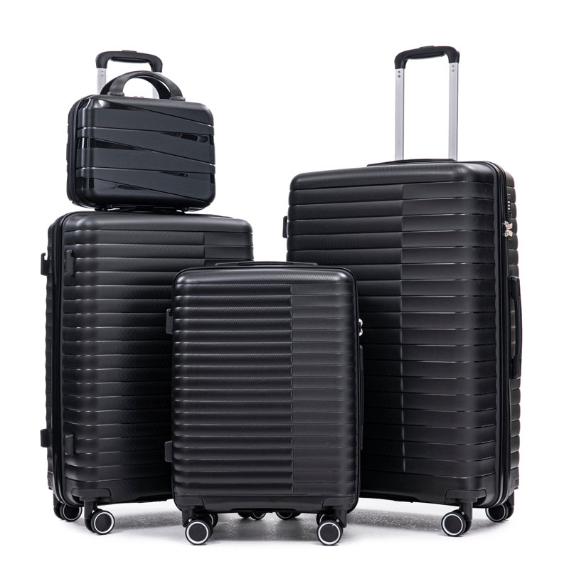 14 "/ 20" / 24 "/ 28" 4 pièces / ensemble dans une valise à roulettes en PP