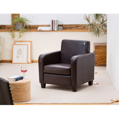 Windley Faux Leather Armchair