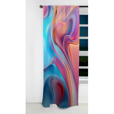 Rumford - Modern Shapes Abstract Blackout Curtain - 1 Panels