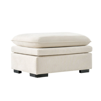 Modern Double-cushion Ottoman