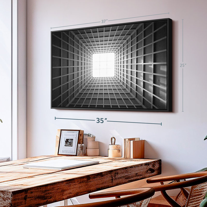 Building Skylight Illusion Canvas Print, 25" H x 17" W