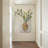 3D Abstract Natural Sandstone Handmade Sculpture With Artificial Plants Wall Decor