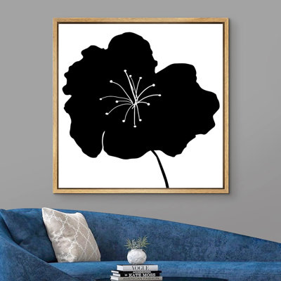" Minimalist Black Daisy "
