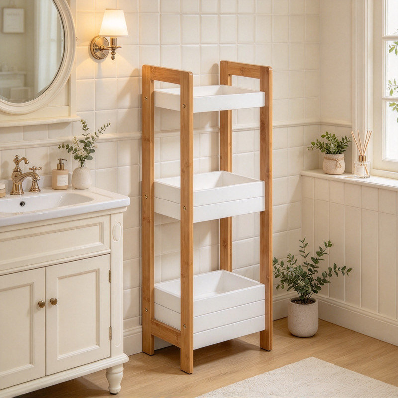 Freestanding Bathroom Shelves, Rectangle