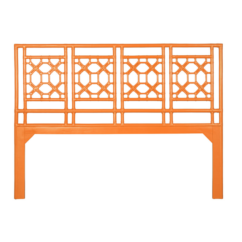 Open-Frame Headboard, King, Citrus Orange
