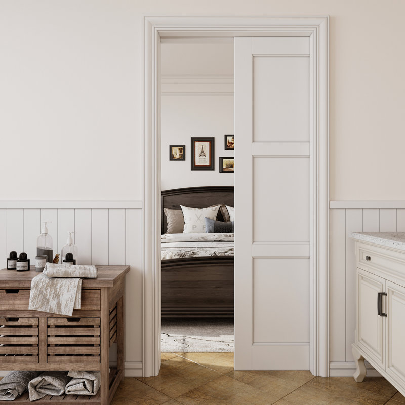 Porte de garde-robe coulissante 80 po, 36 po x 80 po
