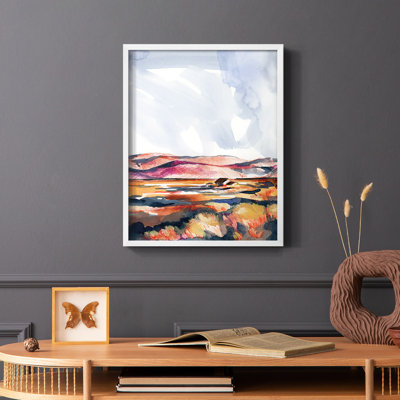 Chromatic Landscapes I Framed Print - Solid Wood